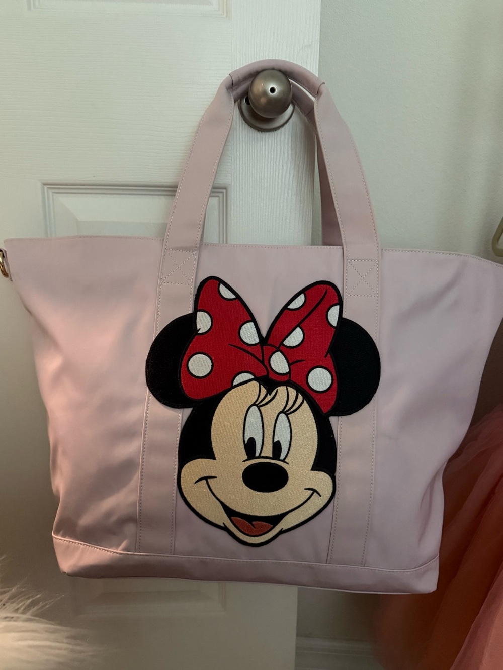 Stoney Clover Lane x Disney FABLE 10” Minnie Mouse patched lilac, classic tote